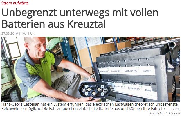 Wechselladesystem der Castellan AG